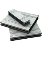 Planche de terrasse en PVC, design moderne à emboîtement, écologique, antidérapante, imperméable, résistante au feu, pour l'aménagement extérieur de la cour et du patio