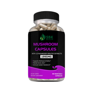 High Quality Mushroom Capsules with Boosts Energy Vitality Supports Wellness Vitality Nith 10 Mushroom Healthy Extracts - Product Image 1