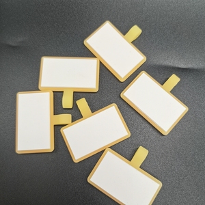 Cá nhân Silicone Vòng cổ Pet tag chống mất tag Pet ID tag Laser khắc mô hình động vật huỳnh quang màu vàng Sash chuông nhỏ - Product Image 4