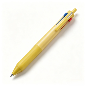 Stylo bille trois couleurs, corps en plastique recyclé écologique, grip en caoutchouc, recharges remplaçables SXR8005, écriture multi-encres pour le bureau quotidien - Product Image 5