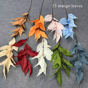 ใบไม้จำลองสำหรับตกแต่งงานแต่งงาน ใบมะม่วง ใบไม้รูปขนมปัง ใบไม้ฟิคัส ลีราต้า สำหรับตกแต่งเพดาน - Product Image 3