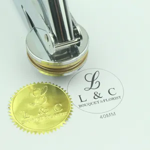 주문 Embosser 로고 우표 개인화된 결혼식 돋을새김 물개, 도서관 우표, 주소 Embosser 소형 Embosser