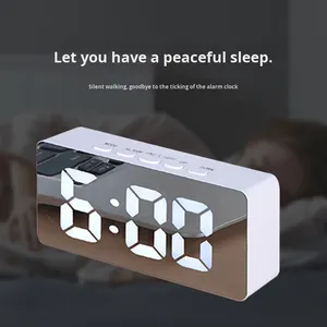 Phong cách Bắc Âu cao-xuất hiện dẫn hiển thị điện tử đồng hồ báo thức đa chức năng với đèn nền cho sinh viên - Product Image 3