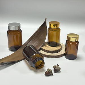 200ml hổ phách chai thuốc thủy tinh miệng rộng viên nang container với nhôm nắp vặn - Product Image 4