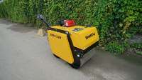 Shantui marque SRD005L 0.5 tonnes marche derrière mini rouleau compacteur double tambour vibrant rouleau compresseur