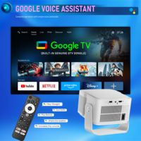 Salange Nouveau Projecteur Intelligent GTV HY350 Max Portable Android Wifi Jeu Vidéo 4K 1080P – Version HY300 Pro Mini