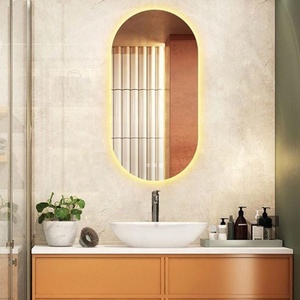 Tùy chỉnh hiện đại thông minh <span class=keywords><strong>LED</strong></span> Gương điều khiển cảm ứng khách sạn Vanity vòng gương phòng tắm với ánh sáng - Product Image 5