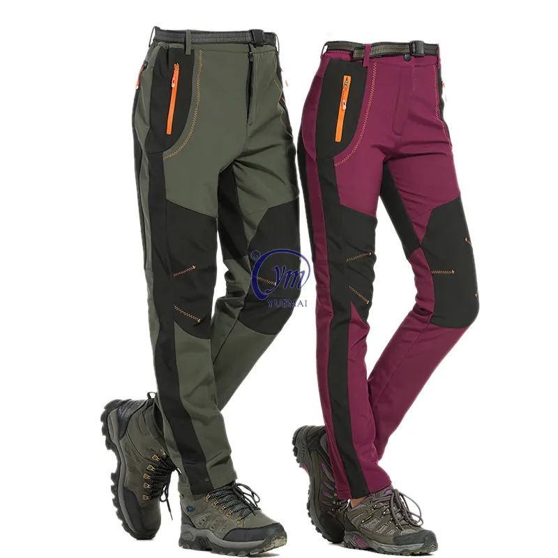 Pantaloni Ripstop traspiranti impermeabili Softshell da caccia di sicurezza pantaloni tattici in pile da trekking