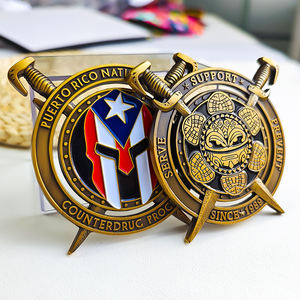 Pièces commémoratives personnalisées en alliage de zinc moulé sous pression avec logo, pièces de défi en métal émaillé 3D, procédé de placage or traditionnel - Product Image 5