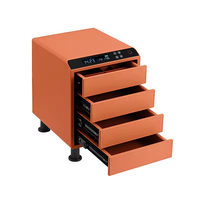 Coffre-fort intelligent pour armoire avec serrure numérique à empreinte digitale et mot de passe, triple tiroir, antivol, pour bijoux, pour usage domestique
