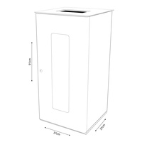 Distributeur d'eau réfrigérée en colonne Tower Plus 50 litres avec filtration 3 voies, électrique 245W, usage commercial et hôtelier, installation facile