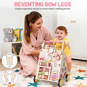 Andador Musical de Lujo para Bebés, de <span class=keywords><strong>4</strong></span> <span class=keywords><strong>a</strong></span> 6 <span class=keywords><strong>Meses</strong></span>, Bonito Andador de Madera con Ruedas para Niñas - Product Image 3
