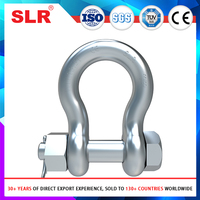 Émerillon de levage marin robuste en acier forgé certifié DNV de type US, avec goupille de sécurité S6 en acier allié, pour ancrage et levage de quilles