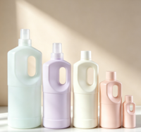 Bouteilles en plastique HDPE multi-tailles pour détergent et liquide de lavage, fourniture directe d'usine