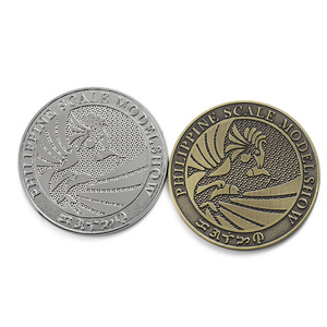 Подгонянный никелированный античный бронзовый матовый металл 2D 3D логотип металлическая монета с коробкой - Product Image 2