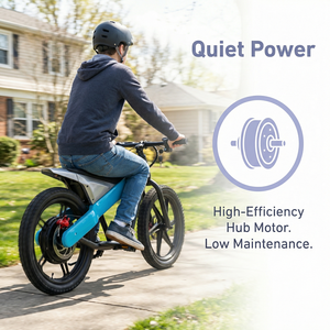 <span class=keywords><strong>Bicicleta</strong></span> Eléctrica Resistente de Aleación de Aluminio para Niños con 3 Velocidades y Freno de Disco, <span class=keywords><strong>Bicicleta</strong></span> Eléctrica Todoterreno para Niños para Paseos al Aire Libre - Product Image 6