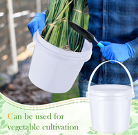 Bidon en plastique personnalisable avec logo, multifonctionnel, de qualité alimentaire, 10L, hermétique, anti-fuite, écologique, avec couvercle, en PP recyclable