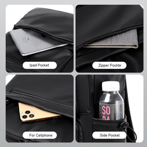 Sac à dos pour ordinateur portable personnalisé en PU imperméable avec port USB, sac à dos de voyage pour homme en Oxford, sac à dos pour ordinateur portable professionnel - Product Image 5
