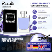 Parfum en spray boisé aquatique pour homme 50 ml, senteur fraîche longue durée, boîte cadeau florale noire, entrepôt étranger, livraison rapide en 3-5 jours