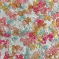 Warna-warni mewah 3d bunga bordir kain desain untuk pakaian bahan