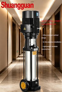 <span class=keywords><strong>Pompe</strong></span> à eau multi-étages verticale CDLF à faible vibration, 2HP, 12m³/<span class=keywords><strong>h</strong></span>, pour <span class=keywords><strong>h</strong></span>ôtels, avec surpression et fonctionnement fluide, hauteur de refoulement 20m, diamètre 50mm - Product Image 2