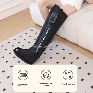 New Portable Customized Logo Full Leg Compression Machine Air Wave Leg Foot Massager For Sports Muscle Relaxation