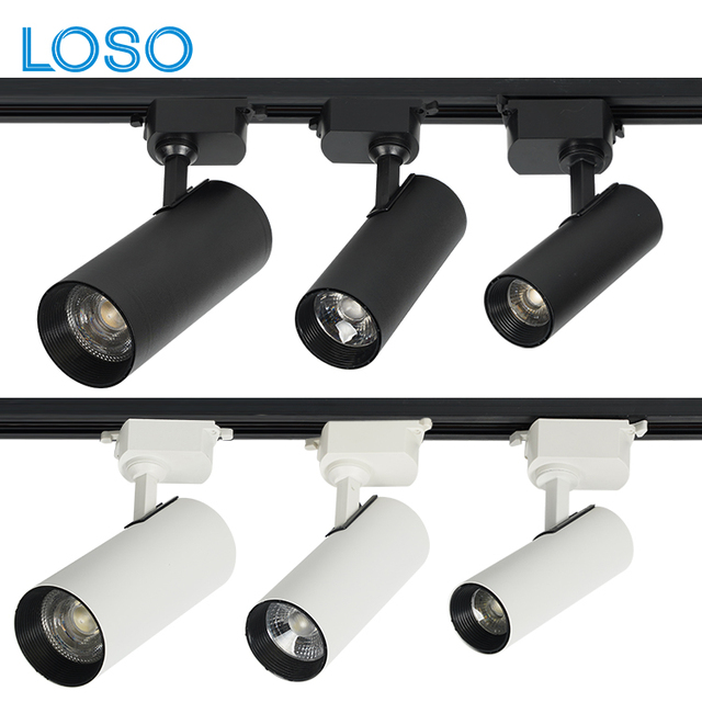 New Product Living Room Bedroom Bathroom Aluminum 10W 20W 30W Led Rail System Track Lighting