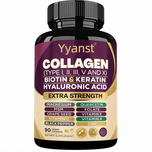 Complément de beauté en marque blanche : Capsules de collagène peptidique et vitamines pour adultes pour la santé des cheveux, de la peau, des ongles et des articulations - Product Image 1