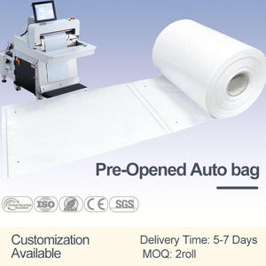 Sacs pré-ouverts en rouleaux LLDPE pour ensacheuse automatique, sac d'expédition en amidon de maïs bio certifié AS5810, sac écologique - Product Image 2
