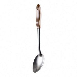 Hot Selling Stainless Steel Wooden Pattern Handle <b>Serving</b> <b>Spoon</b> Spatula Kitchen Utensil Set Kitchen Tool Set Cooking Utensil Set - Product Image 3
