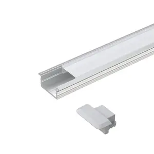 Hoge Kwaliteit U Vorm Zwart Alu 6063 Geëxtrudeerd Aangepast Aluminium Kanaal Profiel Voor Led Licht Aluminium Profiel