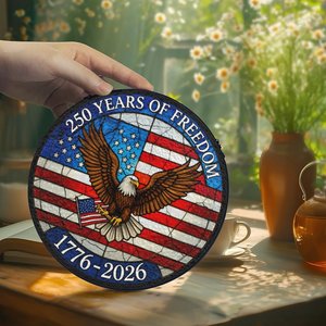 กระจกสีประดับตกแต่งภายในอาคาร รุ่น National Honor ฉลองครบรอบ 250 ปีแห่งอิสรภาพ 1776-2026 - Product Image 2