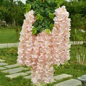 Fleurs de soie de glycine en gros pour décoration de <span class=keywords><strong>mariage</strong></span>, fleurs artificielles suspendues pour mariages <span class=keywords><strong>et</strong></span> événements - Product Image 4