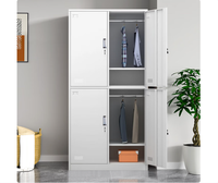 Armoire de rangement autoportante en acier avec étagère réglable pour appartement, chambre, maison, école - Vente en gros