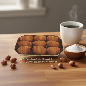 Fresh Hazelnut Cannolino Fimardolci <b>Desserts</b> <b>Box</b> 170g X 6pcs - Product Image 3