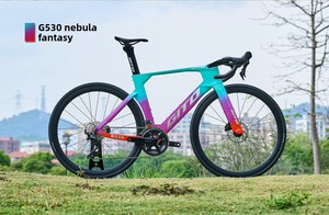 Vélo de route aérodynamique GITO Jietuo tout carbone avec jeu de roues en alliage d'aluminium, freins à disque doubles, <span class=keywords><strong>groupe</strong></span> <span class=keywords><strong>105</strong></span>, 24 vitesses R7120 - Product Image 2