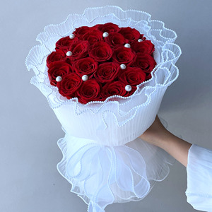 Coffret cadeau <span class=keywords><strong>de</strong></span> fiançailles <span class=keywords><strong>de</strong></span> mariage Saint Valentin <span class=keywords><strong>bouquet</strong></span> <span class=keywords><strong>de</strong></span> roses éternelles <span class=keywords><strong>de</strong></span> vraies fleurs fraîches immortelles bouquets <span class=keywords><strong>de</strong></span> fleurs <span class=keywords><strong>de</strong></span> roses naturelles conservées - Product Image 1