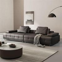 Luxus italienisches Design Cabrio Schnitts ofa Modernes echtes Leders ofa Verstellbare Rückenlehne Luxus Wohnzimmer