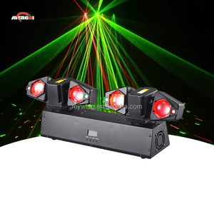 Bán chạy nhất dual-trục bốn-cánh tay di chuyển đèn pha với chùm tia laser stroboscopic hiệu ứng là thích hợp cho DJ Disco bên - Product Image 2