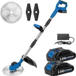 Coupe-bordures sans <span class=keywords><strong>fil</strong></span> à batterie avec lames interchangeables et rétractables pour une coupe électrique précise des pelouses et jardins - Product Image 1