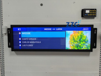 Écran LCD haute luminosité pour affichage d'informations aux passagers, pour publicités et annonces d'arrêt, utilisé dans les transports en bus et en train, 29 pouces