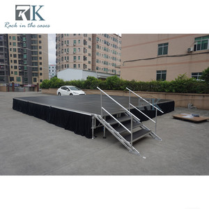 RK Aluminum <b>Stage</b> <b>Platform</b> Rectangular Modular Quick Install Black <b>Stage</b> Truss - Product Image 5