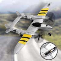 Avion RC 2,4 GHz avec stabilisateur gyroscopique, prêt à voler, télécommande 2 canaux, contrôlé par application, chargeur inclus, pour enfants