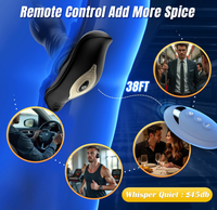 Jouet sexuel masculin contrôlé par application, extenseur anal et masseur de prostate, 9 modes de poussée/vibration, silicone, rechargeable par USB