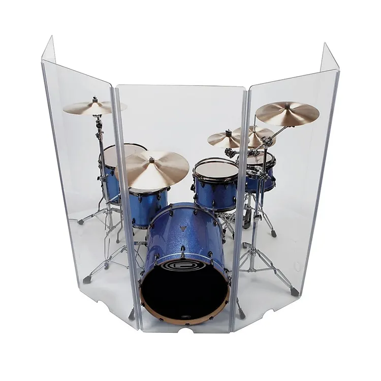 nontoxic foldable clear acrylic drum shield