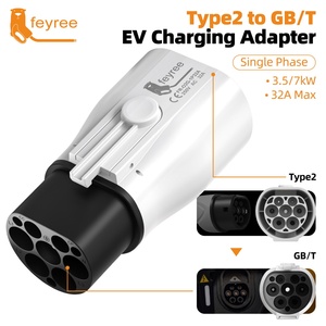 Feyree Nouvelle station de recharge pour véhicules électriques portable, adaptateur secteur de type 2 à GBT 3 phases 22 kW pour la maison avec 24 mois de garantie - Product Image 3