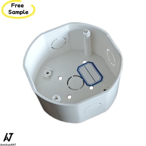 4 inch x 4 inch Octagon PVC Hộp nối Redondo trắng không thấm nước điện hộp nhựa chuyển đổi có thể - Product Image 1