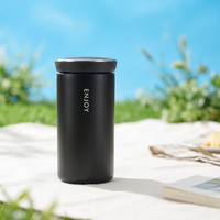 Mug isotherme classique de bureau 350 ml (12 oz) en acier inoxydable à double paroi, isolé sous vide, portable avec couvercle, personnalisable avec logo