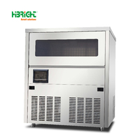 Machine à glaçons commerciale à panneau LCD intelligent de type modulaire en cube de 680kg/24h avec bac de rangement