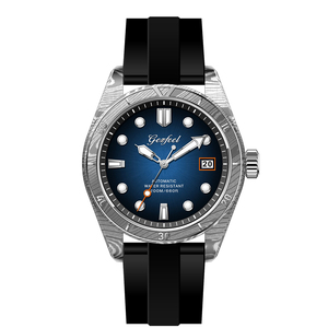 Men Luxury Mechanical Diver Watch OEM Private Label Custom Logo Damascus Steel <b>Automatic</b> <b>Wristwatch</b> 20ATM Waterproof - Product Image 2